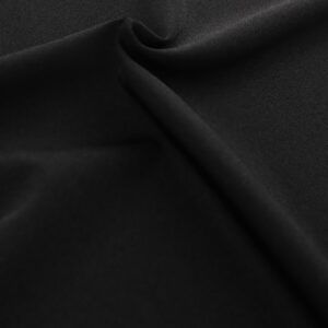 Bright Lycra Black fabric swatch